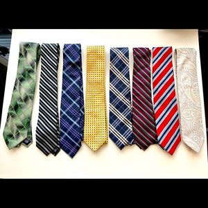 8 mens ties from non smoker.